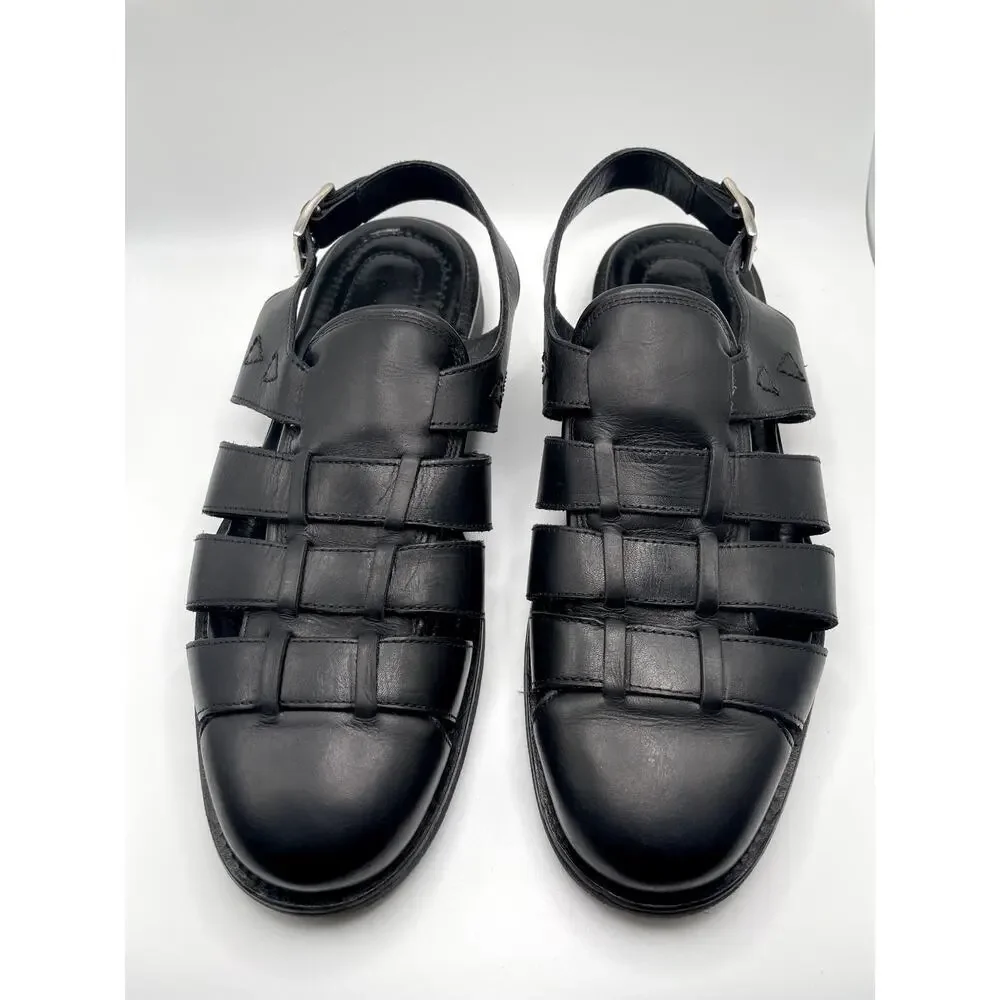 Allen Edmonds Men's Leather Fisherman Slingback Sandals 11 - Picture 9 of 14